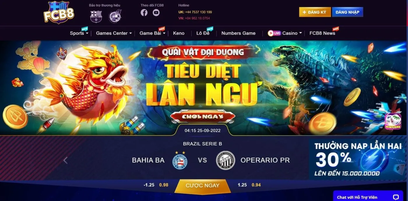 Khám phá kho game cược nổi bật tại nhà cái FCB8