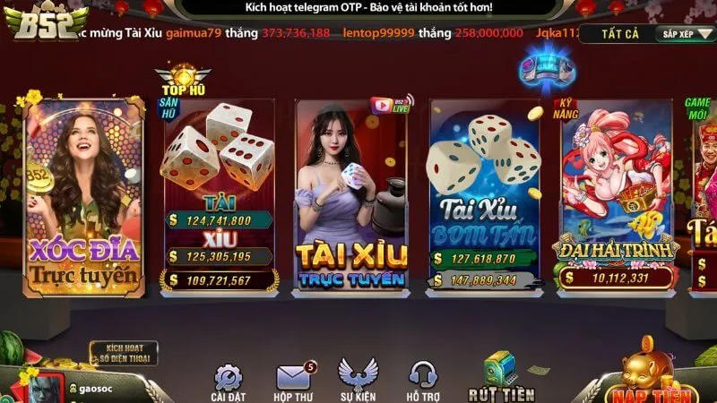 B52 Club cổng game hàng đầu để chơi Baccarat online