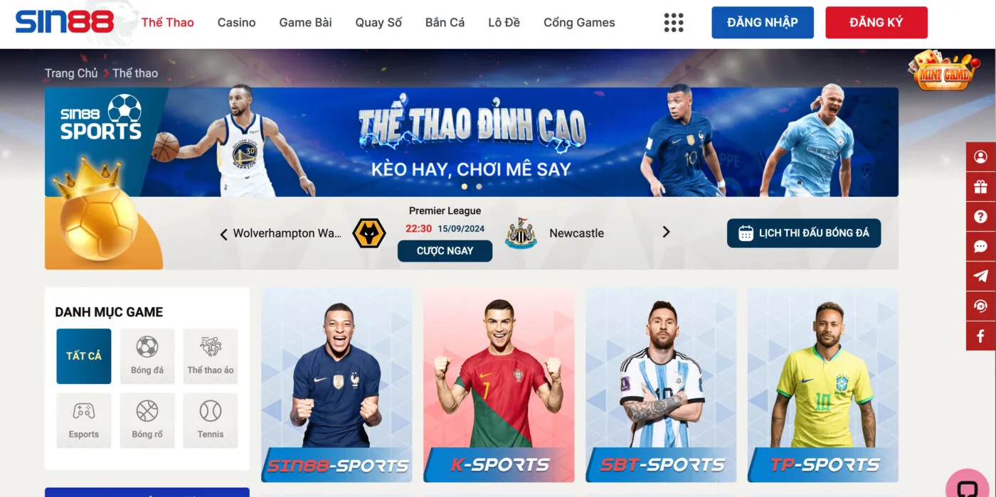 Sin88 nổi bật với những ưu điểm vượt trội hơn các nhà cái khác