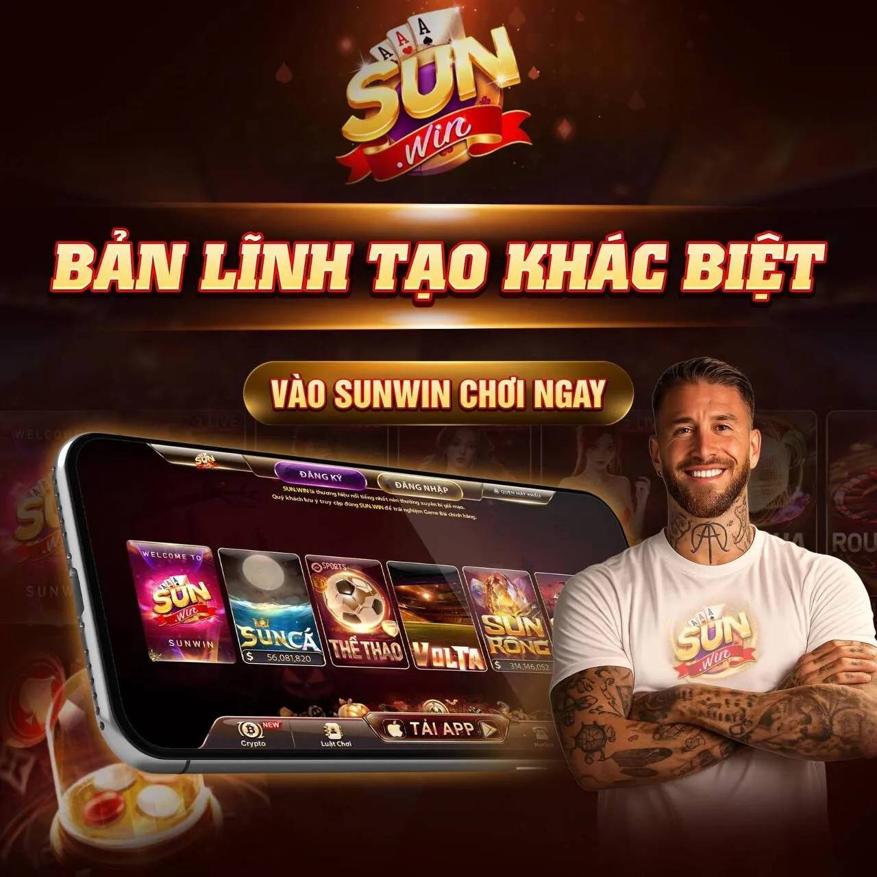 Sergio Ramos hợp tác Sunwin giúp thương hiệu phát triển
